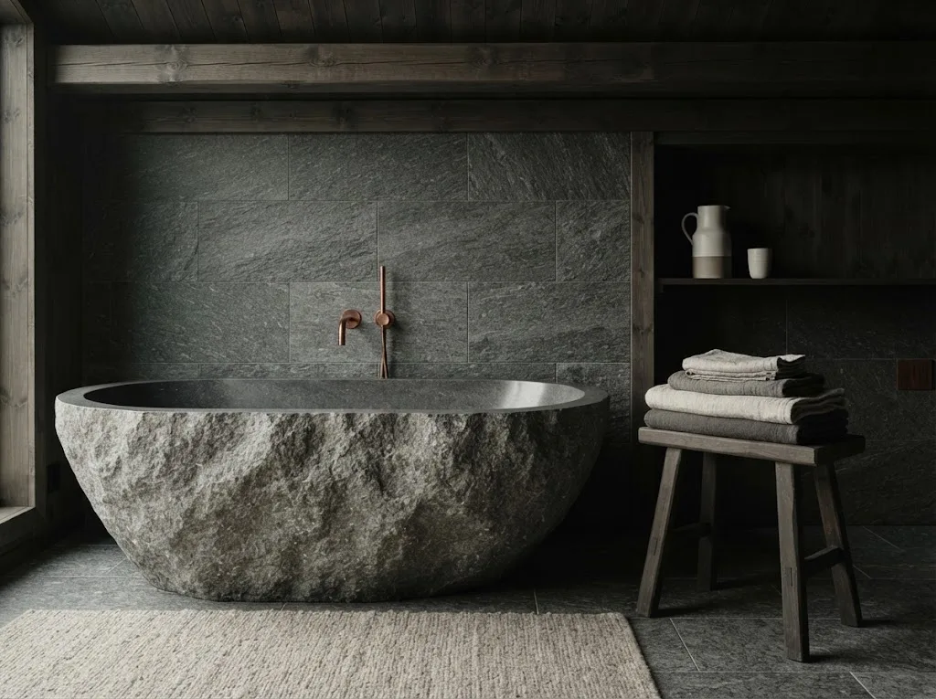 Artist's impression of the Steam Suite bathroom
