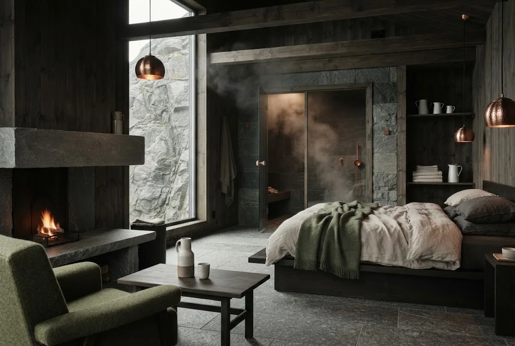Artist's impression of the Steam Suite with its own private steam room